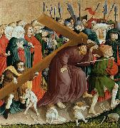 Hans Multscher The Cross of Christ; The Wings of the Wurzach Altar Sweden oil painting artist